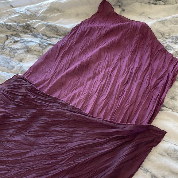 Purple crinkly scarf - Picture 7 of 9